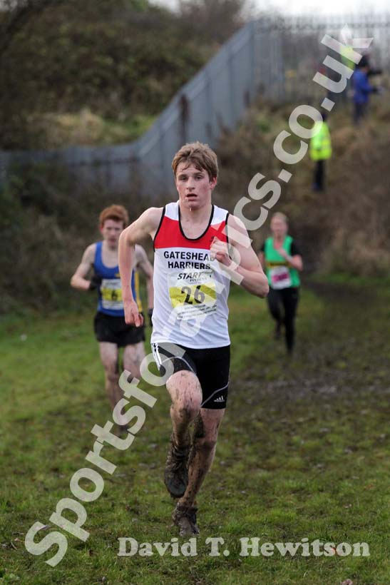 Yellow 26 finishing the under-17s 2012 North East Championships, Summerhill Country Park, Hartlepool.